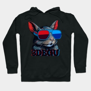 Degu 3D effect pun Hoodie